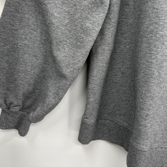 Lululemon Grey Mock Neck Cutout Long Sleeve Sweatshirt‎ Women's Size 12 - Picture 11 of 12